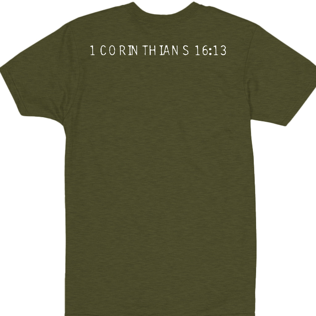 Military Green Heather - BACK